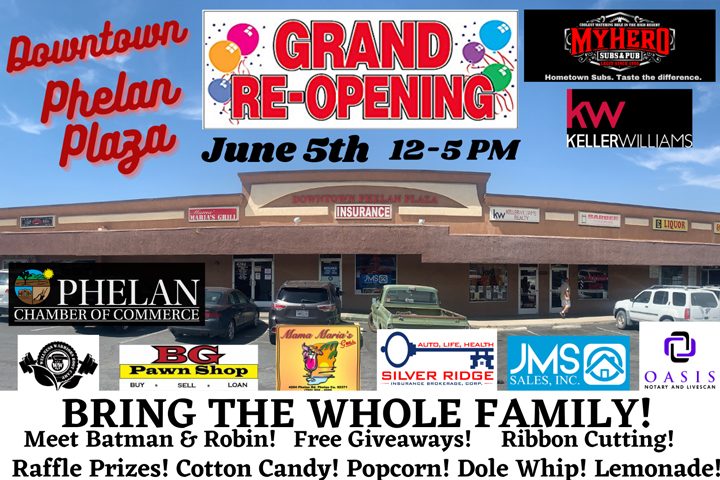 Celebrate at the Grand Re-Opening of the Downtown Phelan Plaza