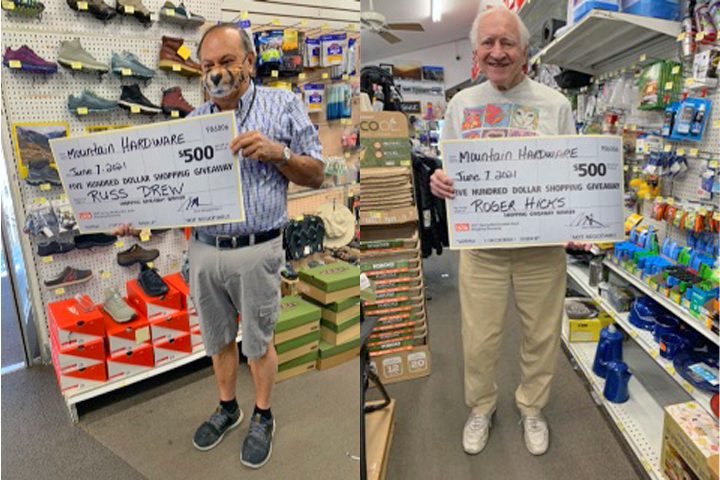 Two Locals Win $500 Shopping Spree At Mountain Hardware